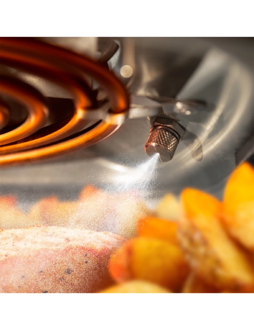 imagem de Cecotec Fritadeira com capacidade para cozinhar de 5 l, pulverizador de água, controlo tátil e design luminoso.4