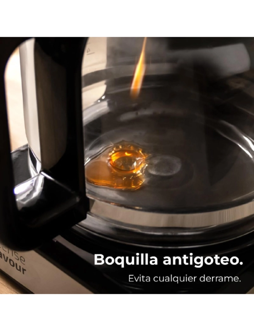 imagem de Cecotec Máquina de café de filtro, para 6 chávenas, com acabamentos em aço inoxidável e intensificador de aroma.5