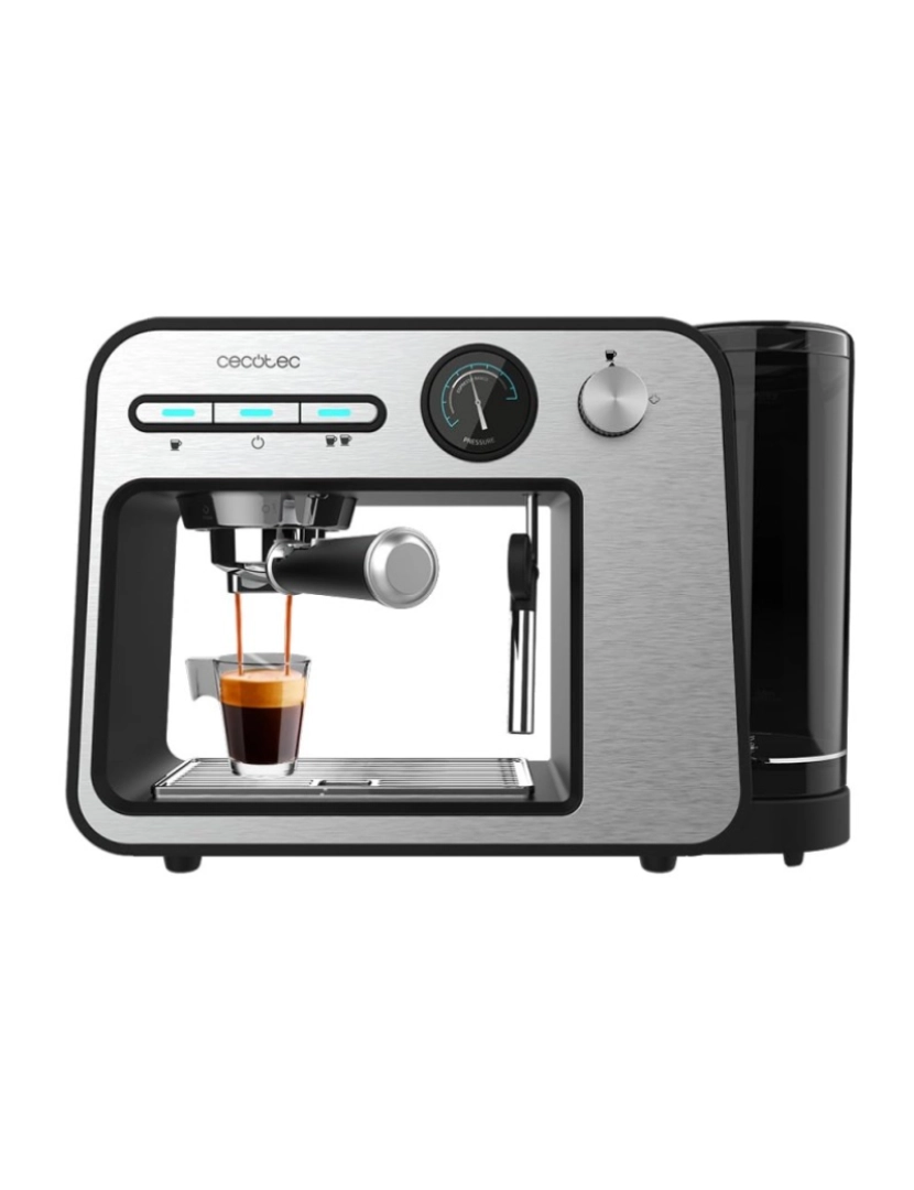 imagem de Cecotec Máquina de café expresso com 20 bares, thermoblock, manómetro e vaporizador.1