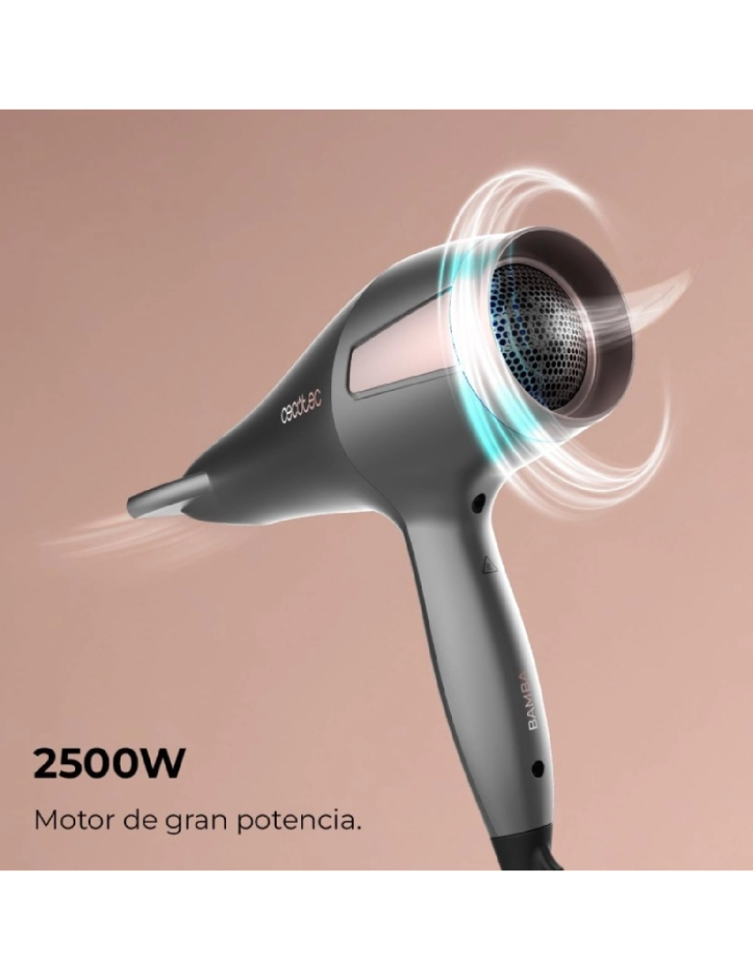 imagem de Cecotec Secador de cabelo DC com 2500 W, tecnologia de iões e elevado caudal de ar.4