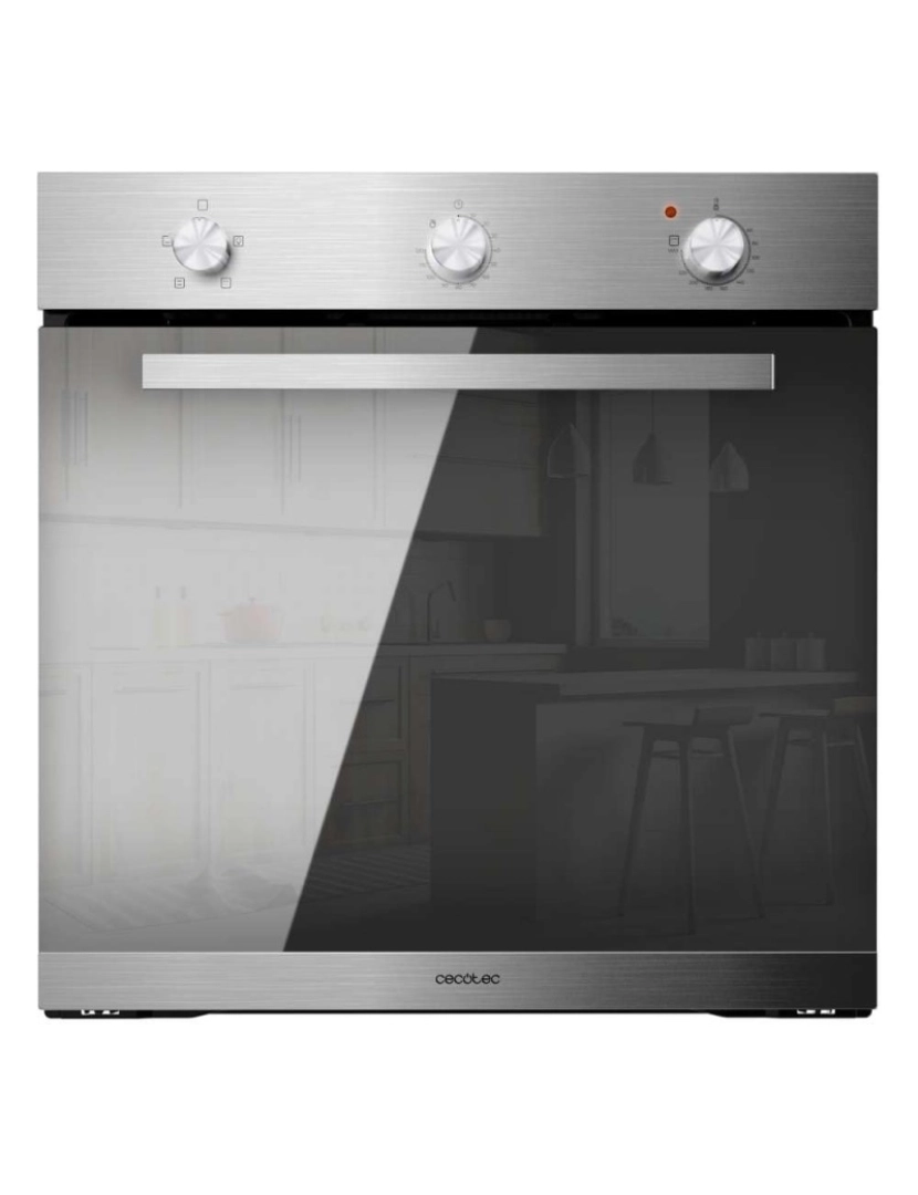 imagem de Cecotec Forno de encastrar Bolero Hexa C136000 Mirror Time A 77 l de capacidade, 4 funções, 2800 W.1