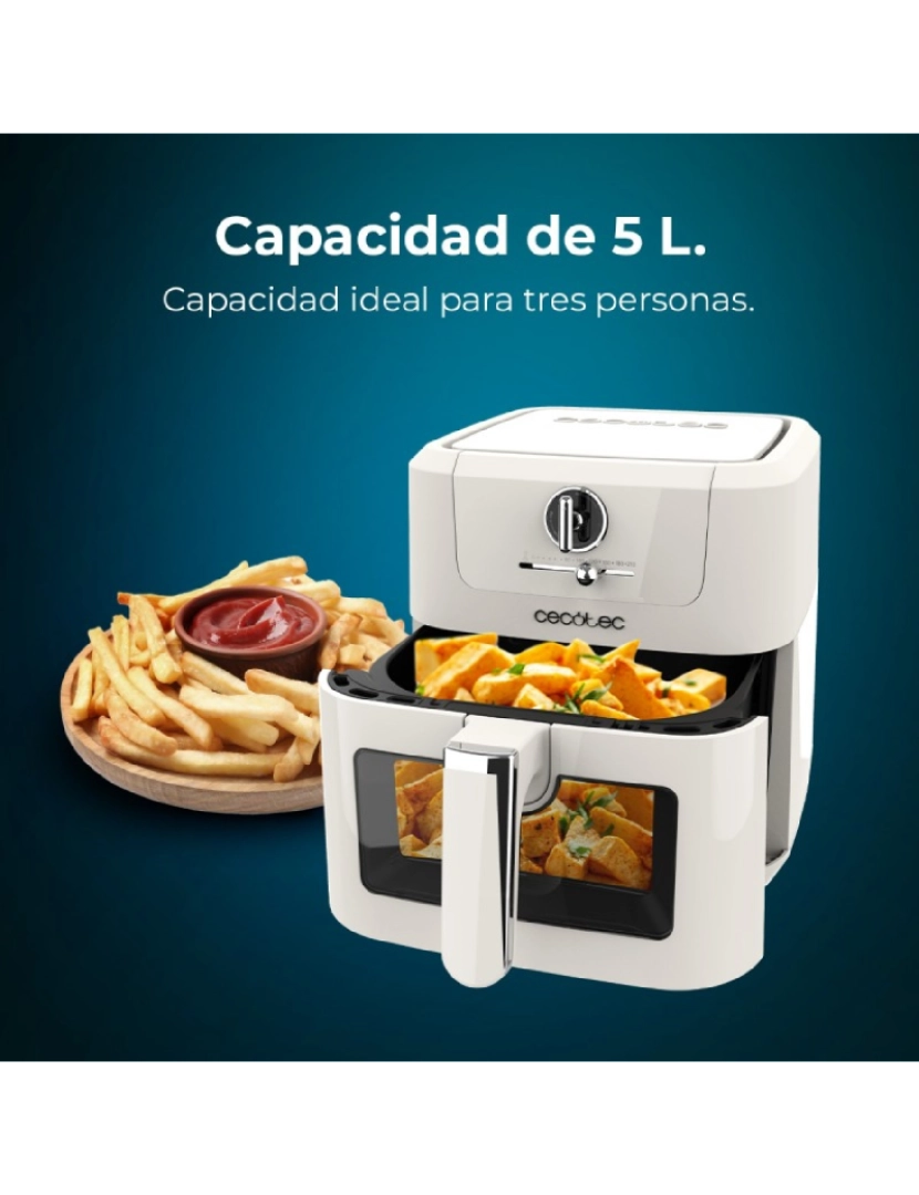 imagem de Cecotec Fritadeira dietética digital com capacidade de 5 l, design retro e tecnologia PerfectCook.2