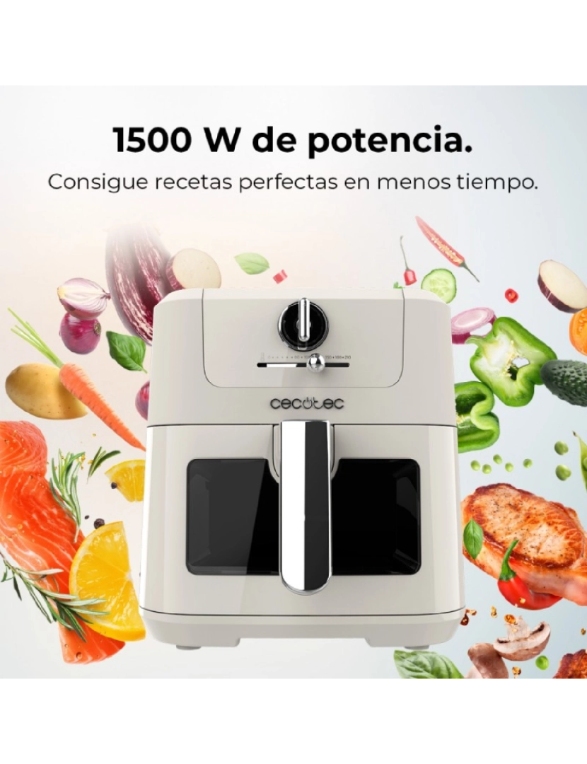 imagem de Cecotec Fritadeira dietética digital com capacidade de 5 l, design retro e tecnologia PerfectCook.3
