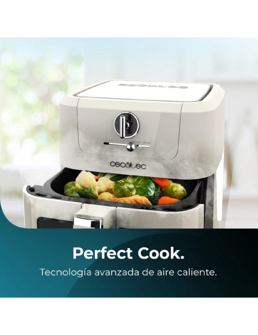 imagem de Cecotec Fritadeira dietética digital com capacidade de 5 l, design retro e tecnologia PerfectCook.4