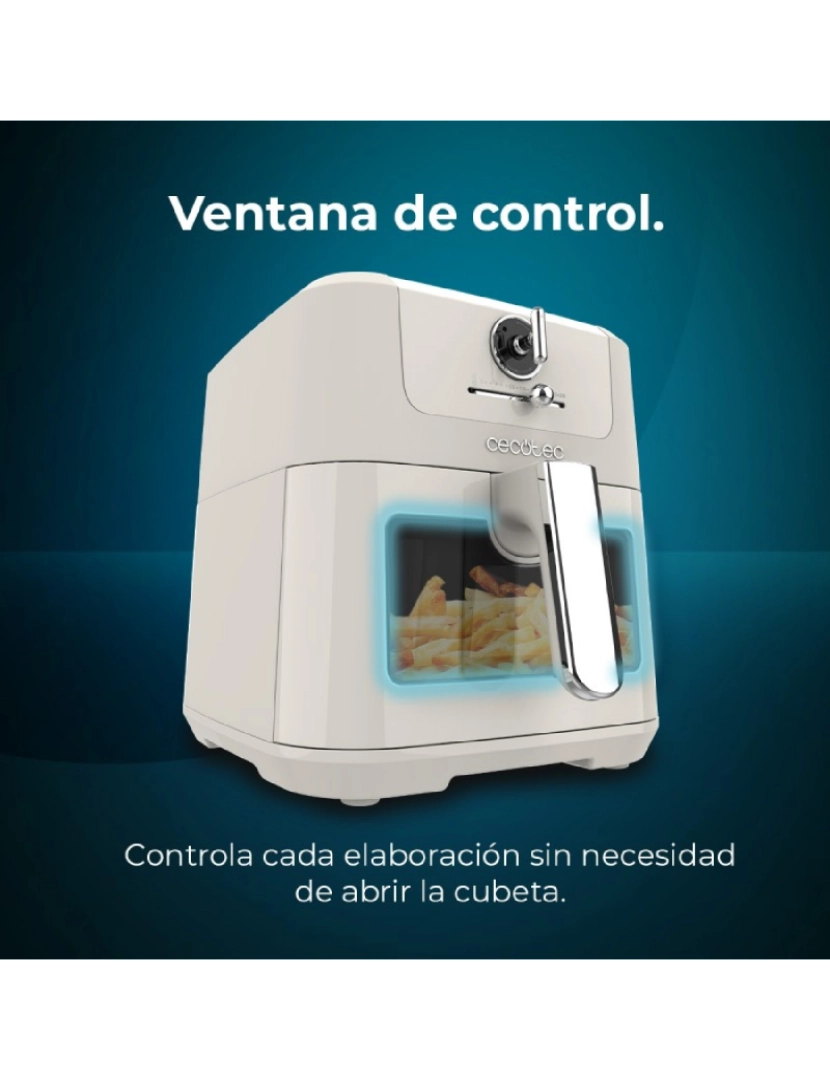imagem de Cecotec Fritadeira dietética digital com capacidade de 5 l, design retro e tecnologia PerfectCook.5
