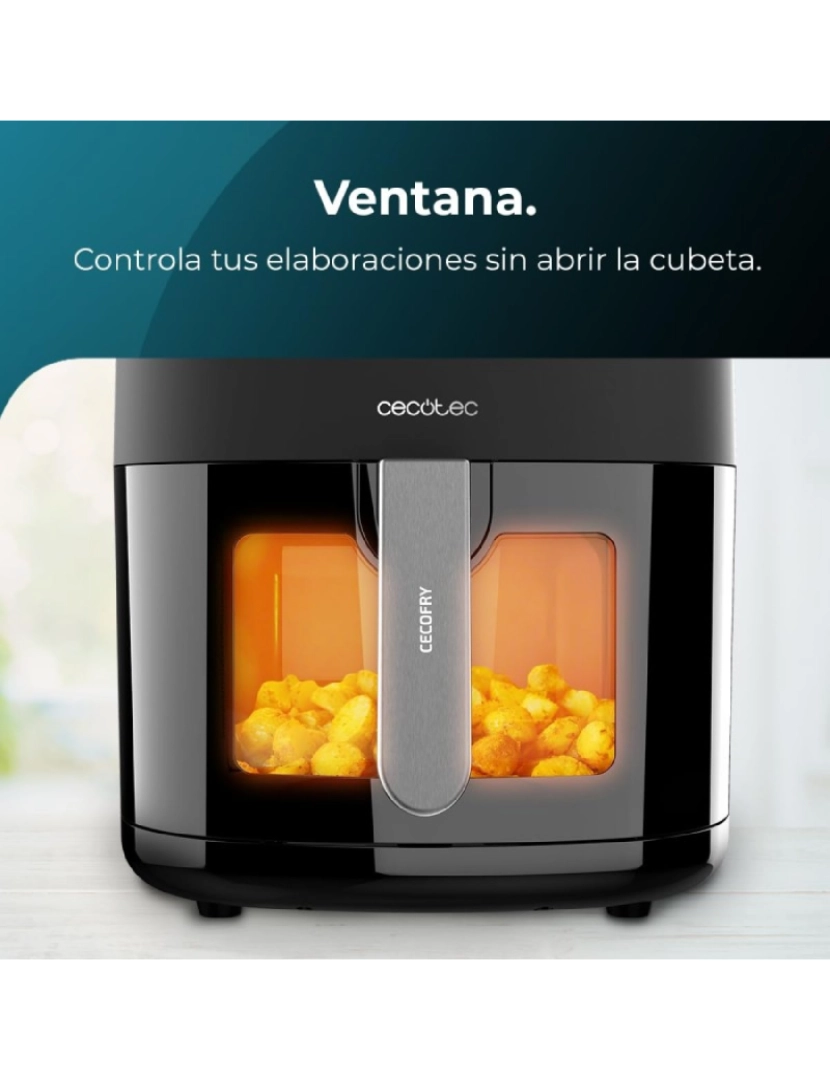 imagem de Cecotec Fritadeira dietética digital de 1700 W, 6,5 l de capacidade, janela de visualização para controlar as suas elaborações e pacote de acessórios.4