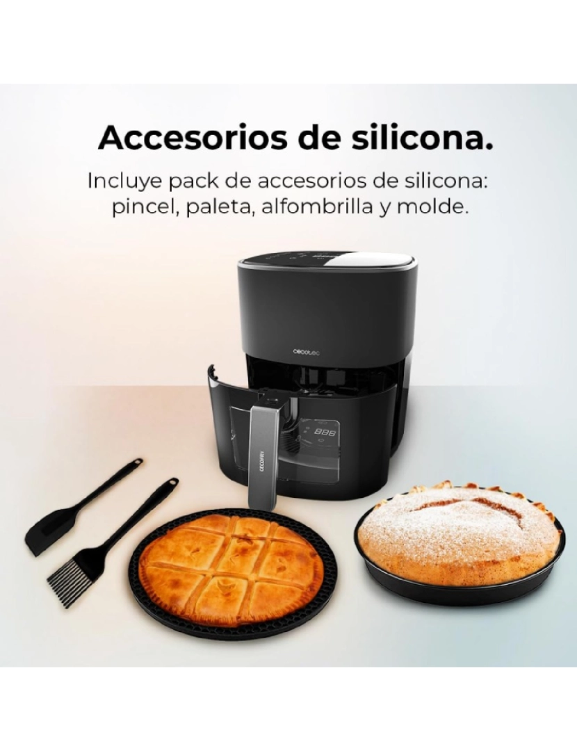 imagem de Cecotec Fritadeira dietética digital de 1700 W, 6,5 l de capacidade, janela de visualização para controlar as suas elaborações e pacote de acessórios.5