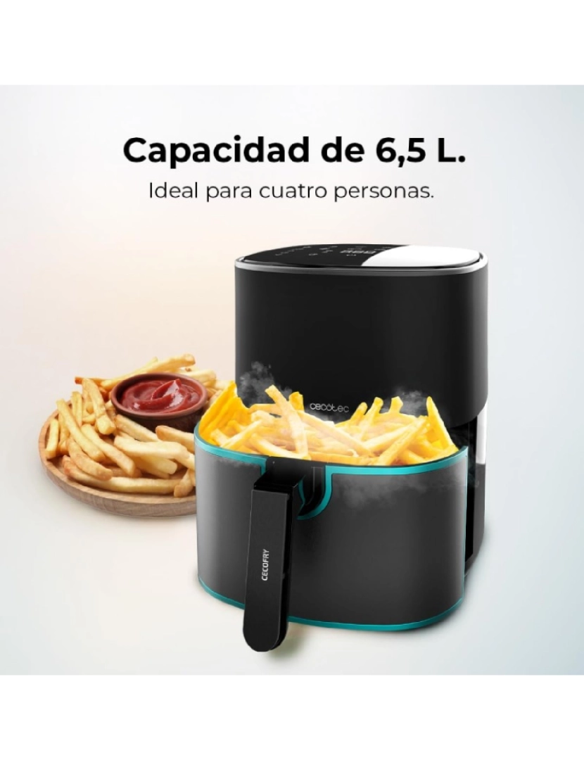 imagem de Cecotec Fritadeira dietética digital de 1700 W, 6,5 l de capacidade e acabamentos em aço inoxidável.2