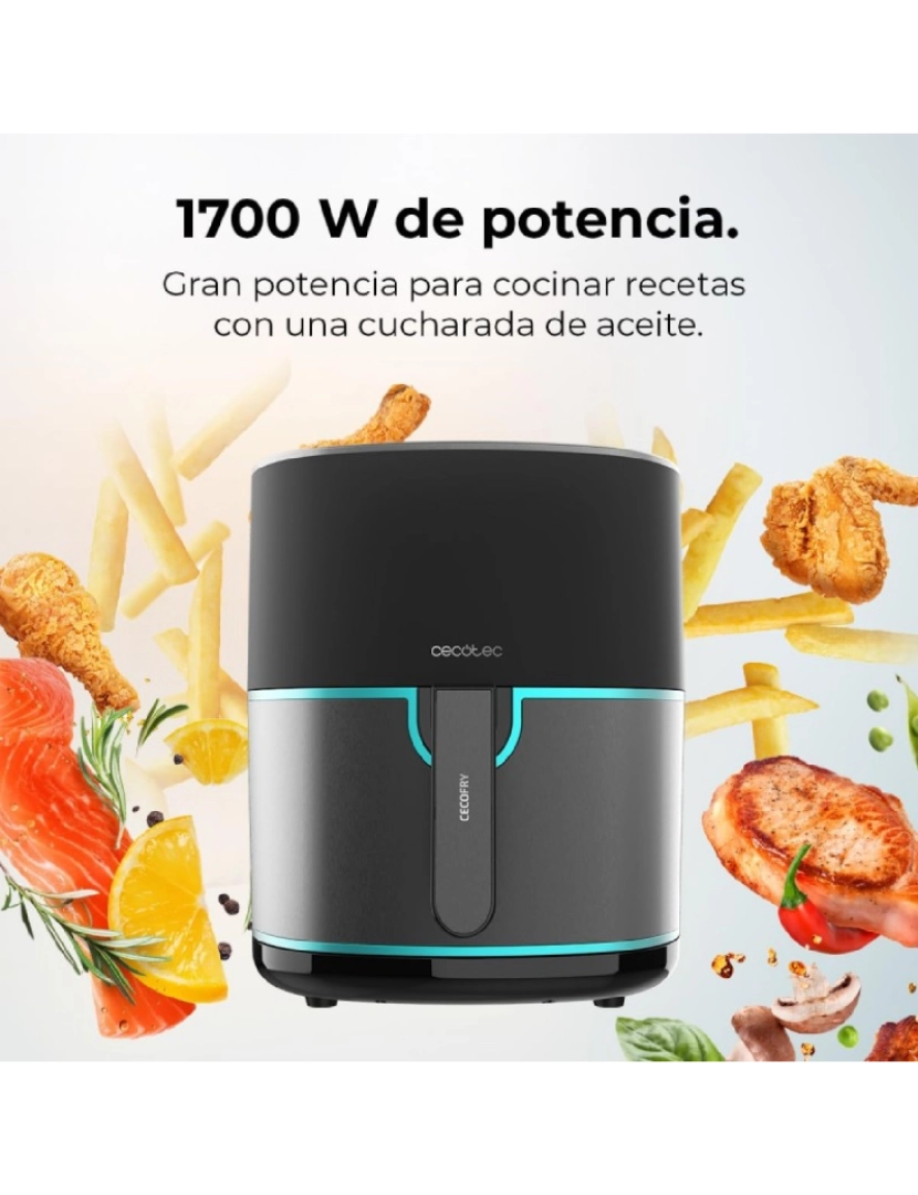 imagem de Cecotec Fritadeira dietética digital de 1700 W, 6,5 l de capacidade e acabamentos em aço inoxidável.3