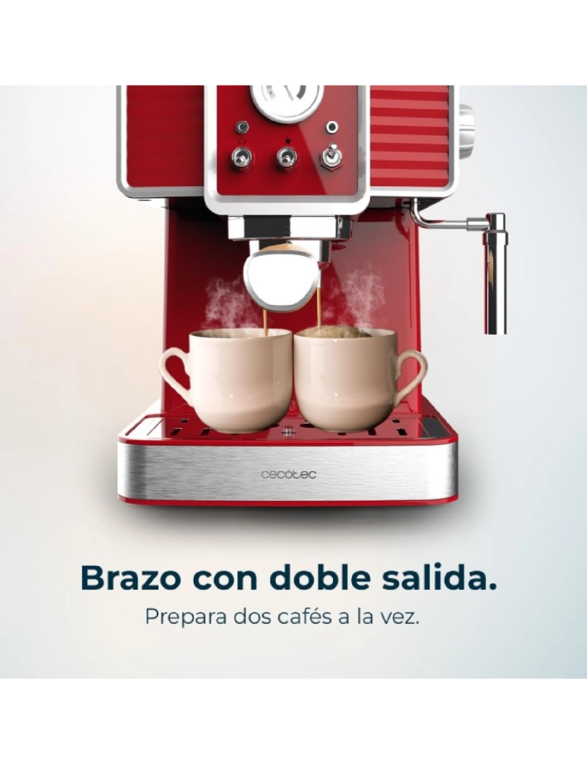 imagem de Cecotec Máquina de café para café espresso e cappuccino com 20 bares, manómetro e vaporizador orientável.4