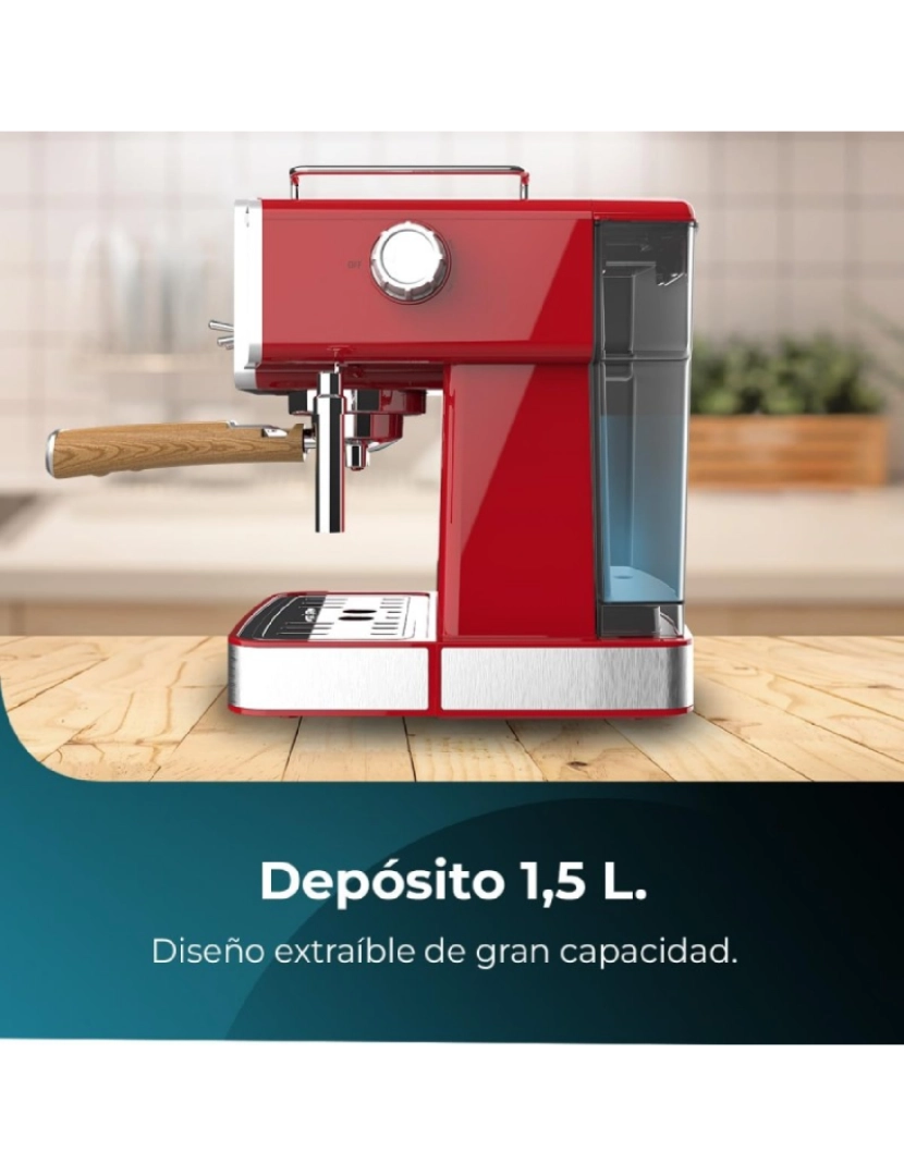 imagem de Cecotec Máquina de café para café espresso e cappuccino com 20 bares, manómetro e vaporizador orientável.5