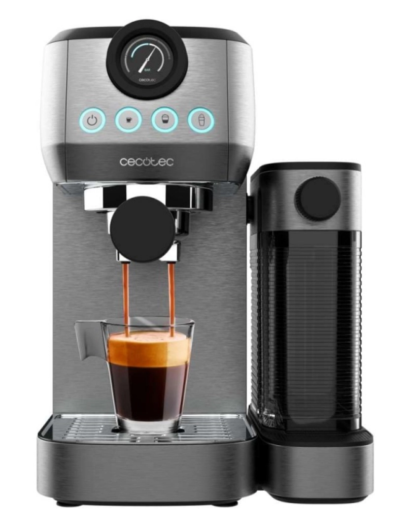 imagem de Cecotec Máquina de café semiautomática com 20 bares, thermoblock e apta para café moído e cápsulas.1