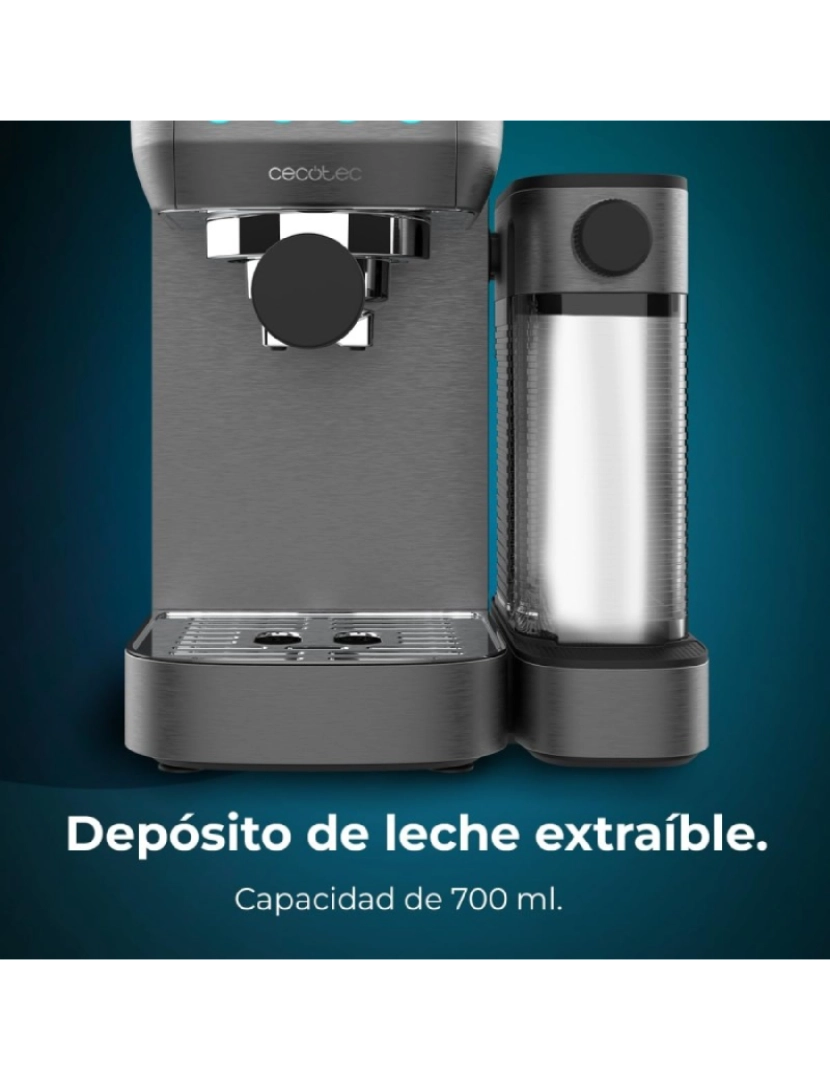 imagem de Cecotec Máquina de café semiautomática com 20 bares, thermoblock e apta para café moído e cápsulas.3