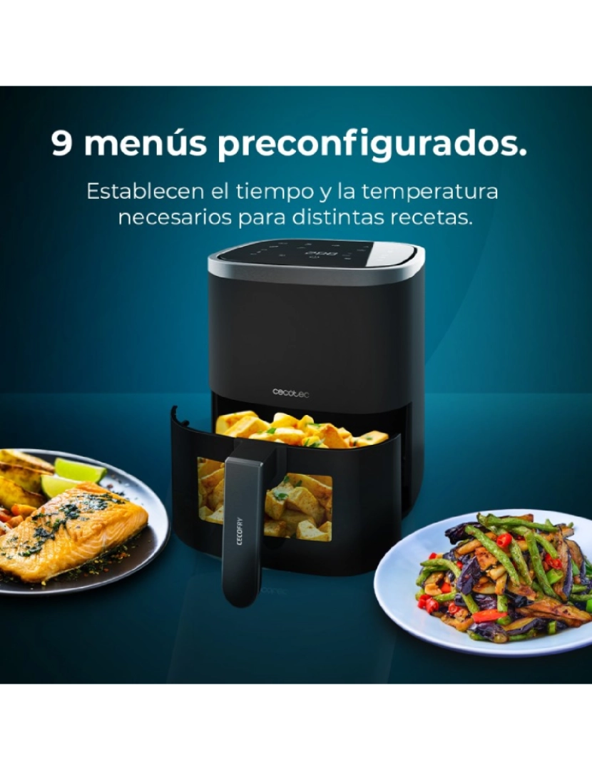 imagem de Cecotec Fritadeira dietética digital de 1400 W, 4 l de capacidade e janela de visualização para controlar as suas elaborações.2