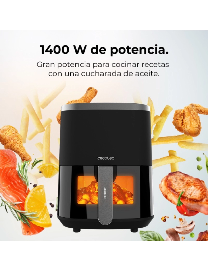 imagem de Cecotec Fritadeira dietética digital de 1400 W, 4 l de capacidade e janela de visualização para controlar as suas elaborações.3