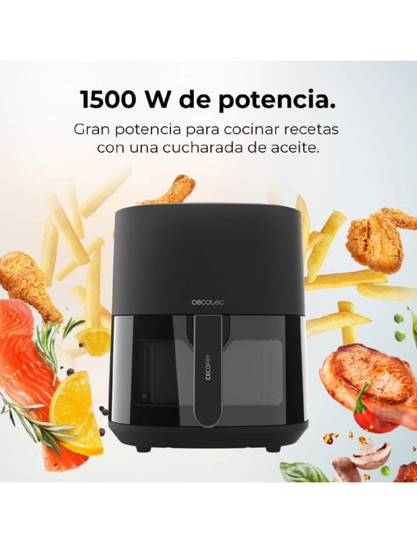 imagem de Cecotec Fritadeira dietética digital de 1500 W, 5,5 l de capacidade e janela de visualização para controlar as suas elaborações.2