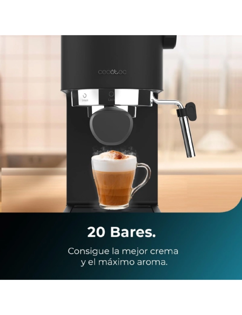 imagem de Cecotec Máquina de café expresso com 20 bares, ThermoBlock e vaporizador.4