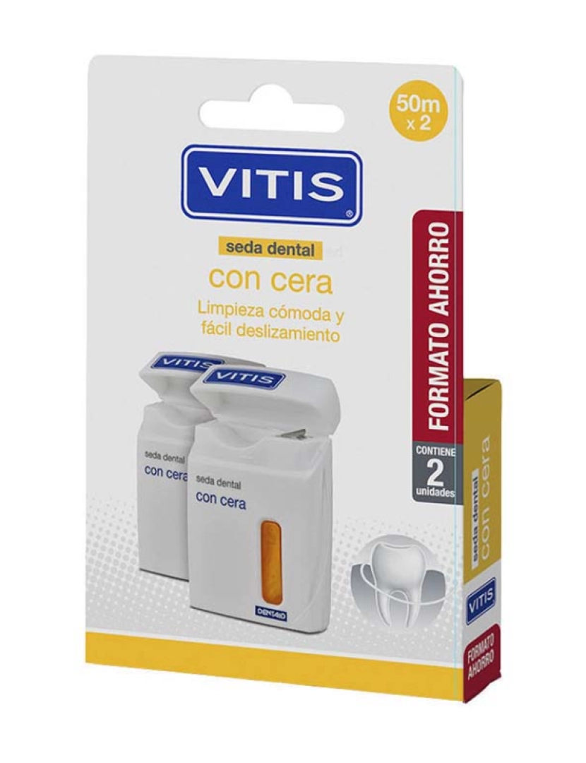 Vitis - Vitis Seda Dental Con Cera Duo 2 U