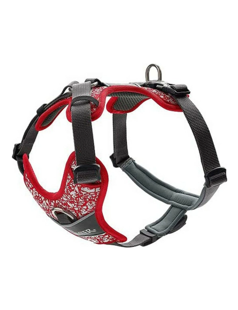 imagem de Arnês para Cães Hunter Divo Vermelho Cinzento Refletor L/XL Rosa/Cinzento (79-107 cm)1