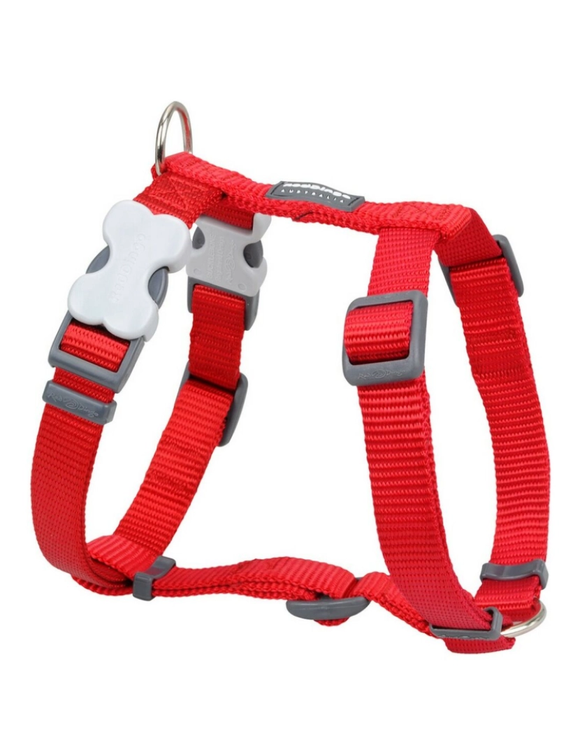 Red Dingo - Arnês para Cães Red Dingo Liso 46-76 cm Vermelho