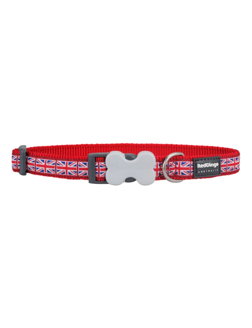 imagem de Coleira para Cães Red Dingo Union Jack 20-32 cm Vermelho1