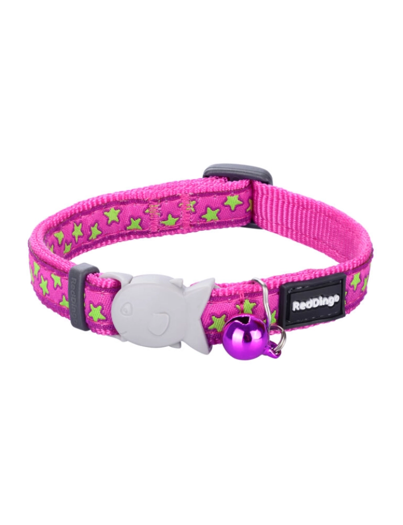 imagem de Coleira para Cães Red Dingo STYLE STARS LIME ON HOT PINK 41-63 cm2