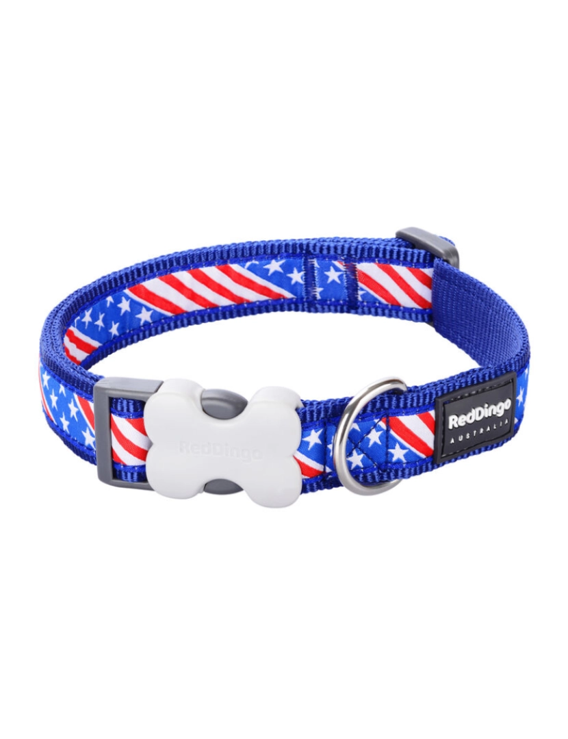 imagem de Coleira para Cães Red Dingo US Flag 20-32 cm Azul1