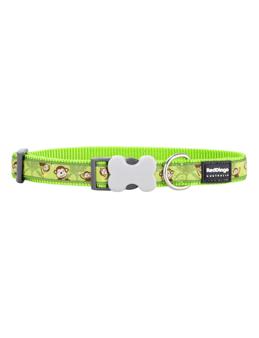 imagem de Coleira para Cães Red Dingo STYLE MONKEY LIME GREEN 15 mm x 24-36 cm2