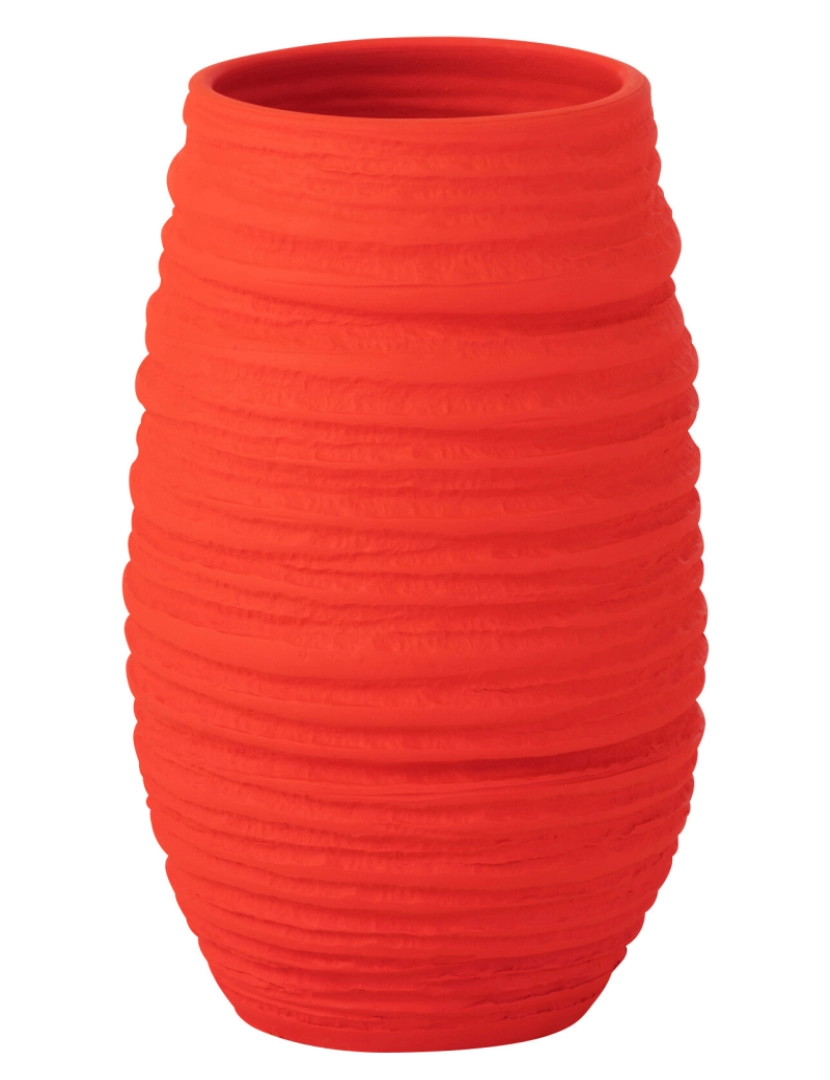 imagem de J-Line Vase Fiesta cerâmica vermelha grande1