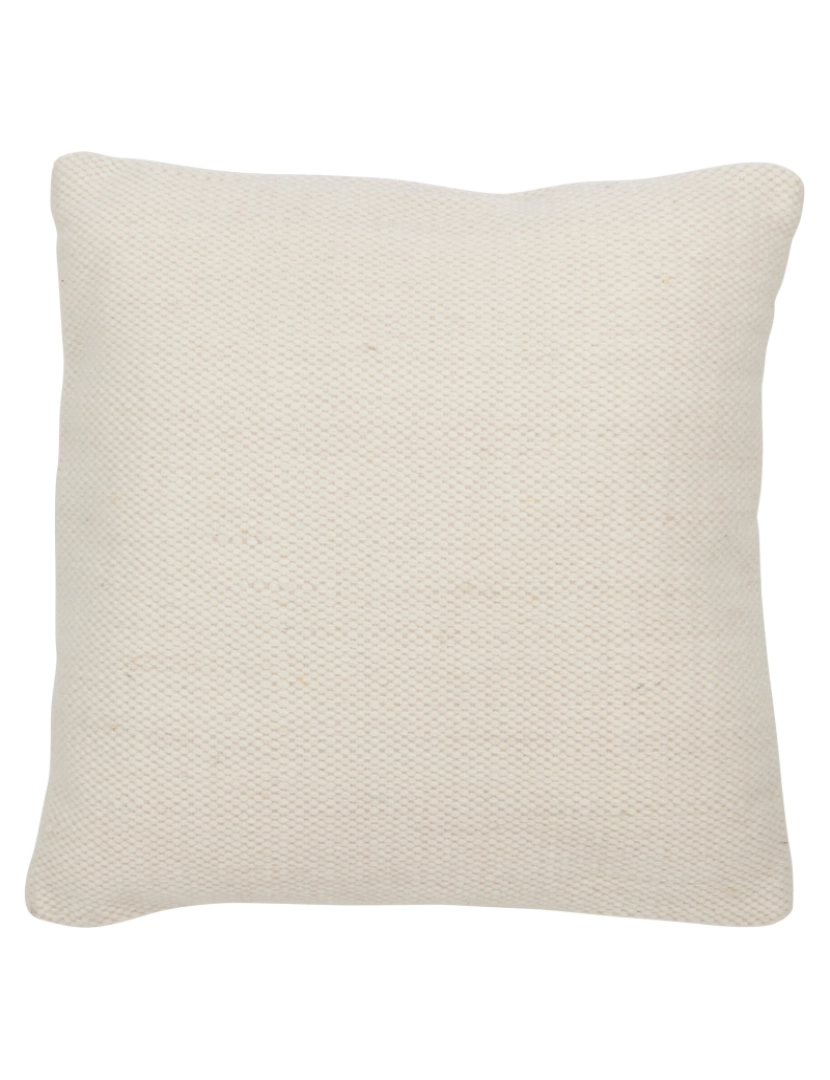 imagem de Creme de lã tecido de almofada de J-Line pequeno1