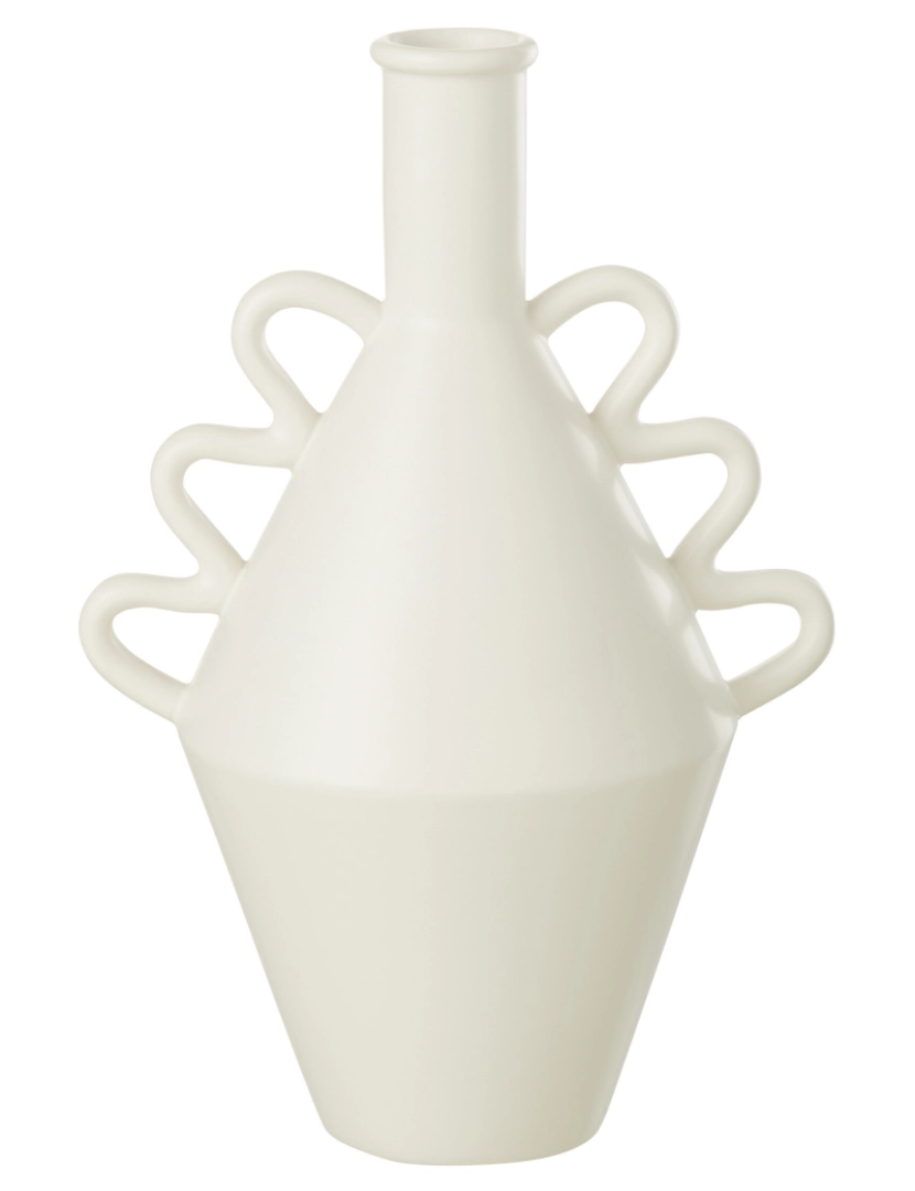 imagem de J-Line Vase Onda Anse Dolomie Branco Grande1