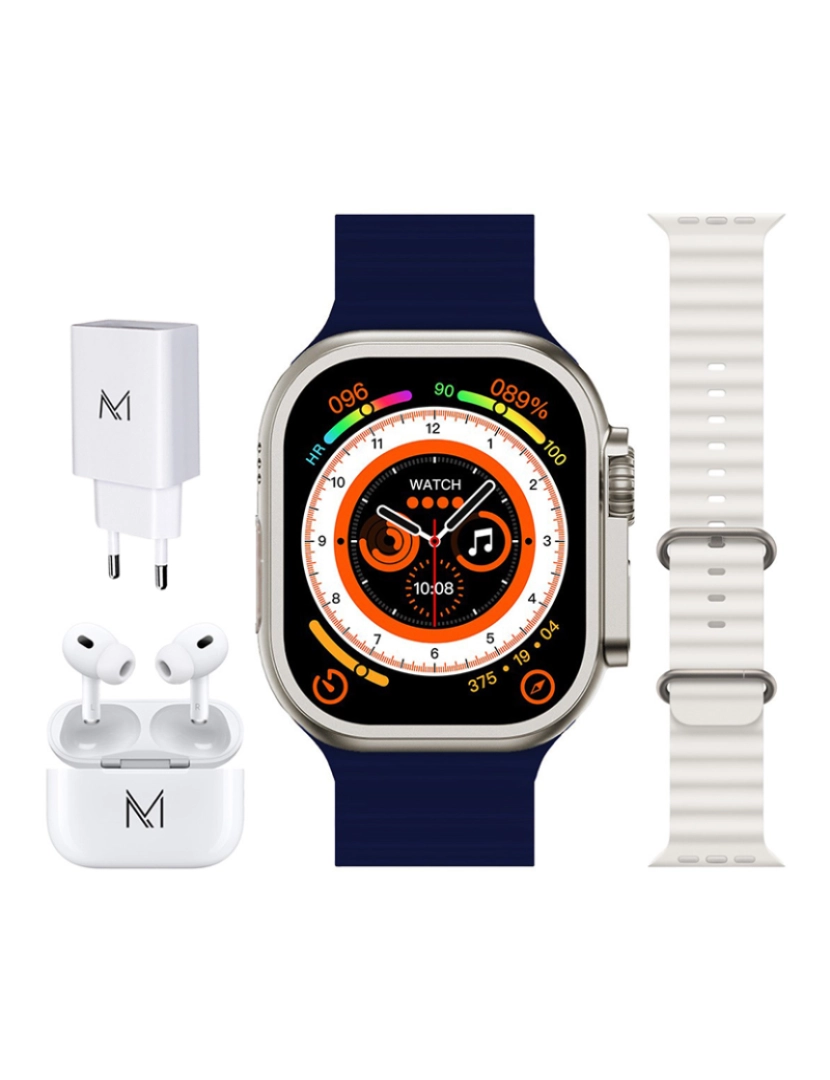 Meta - Pack Smartwatch Meta Ultra Max Azul