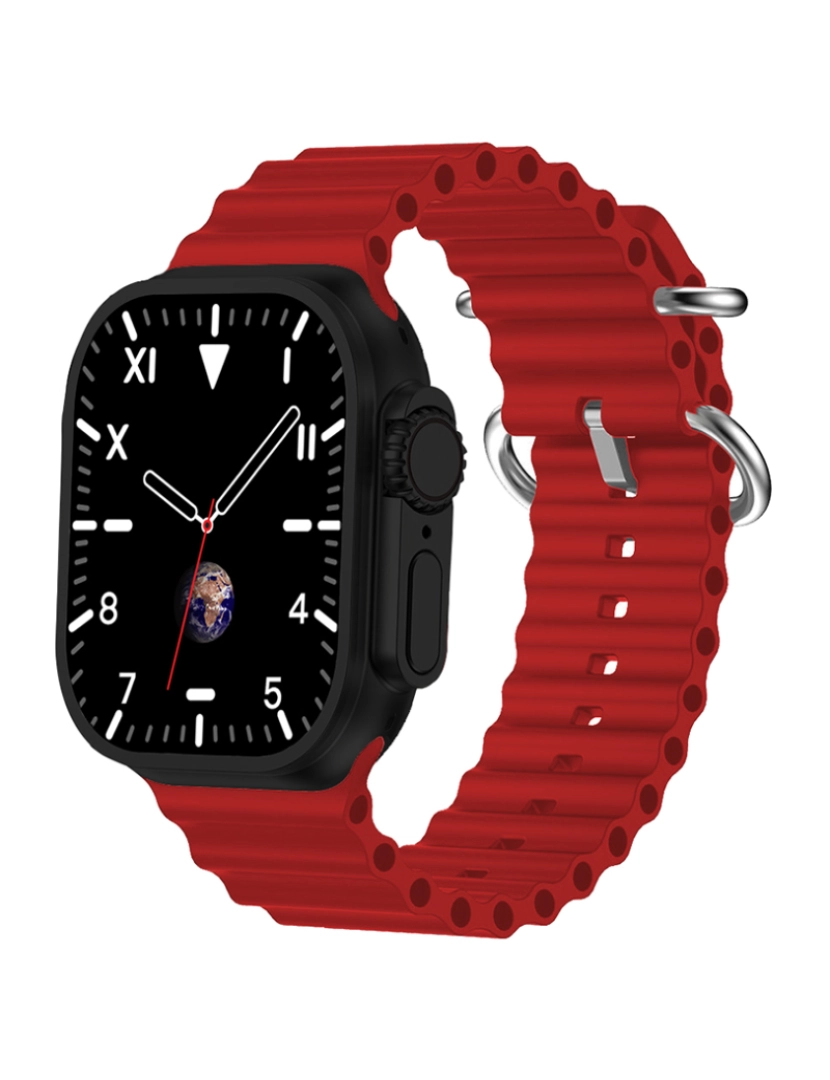 imagem de Pack Smartwatch Meta Ultra Max Vermelho2