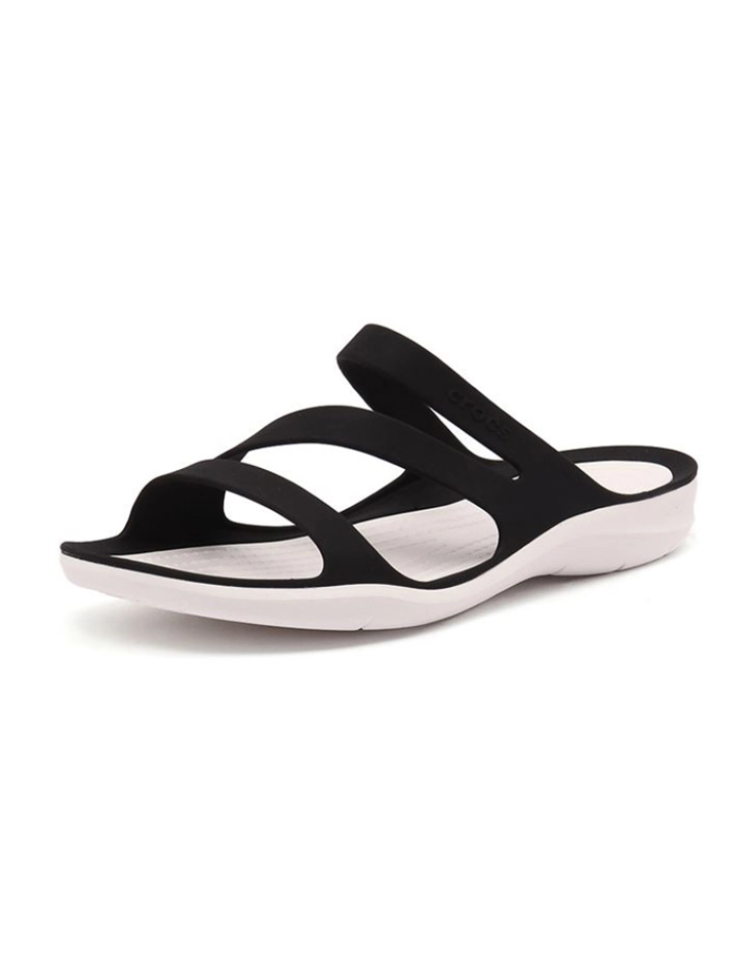 imagem de Crocs Swiftwater Sandal W Preto e Branco3