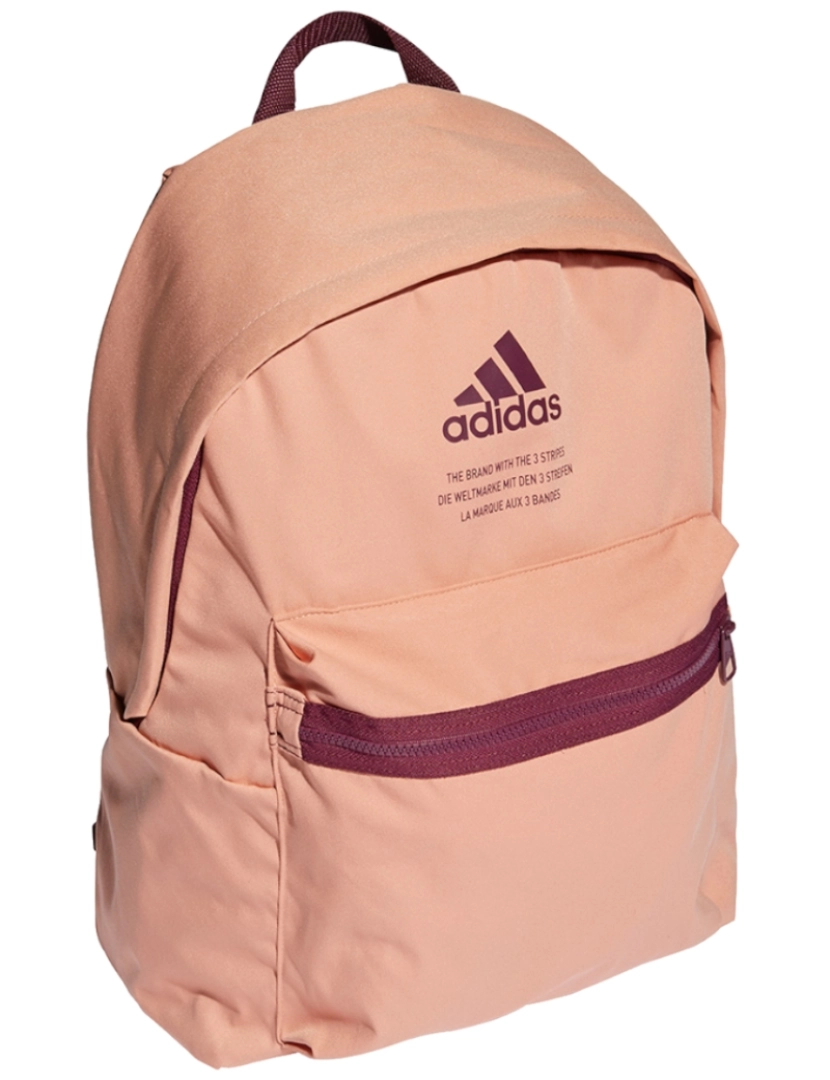 imagem de Mochila de tecido de sarja clássica de Adidas, mochila de laranja3