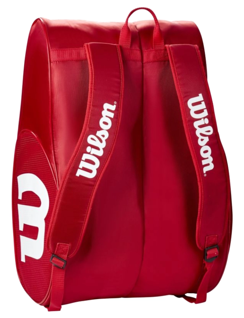 imagem de Wilson Team Padel Bag, Saco vermelho, mochila2