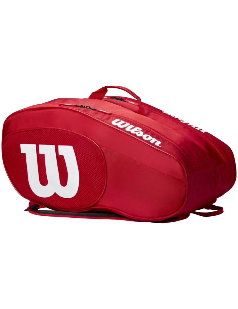 imagem de Wilson Team Padel Bag, Saco vermelho, mochila3