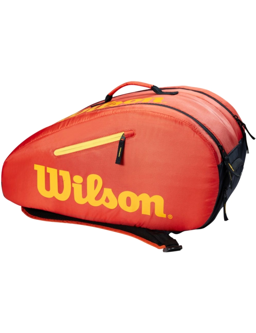 Wilson - Wilson Padel Racquet Junior Bag, saco de laranja, mochila