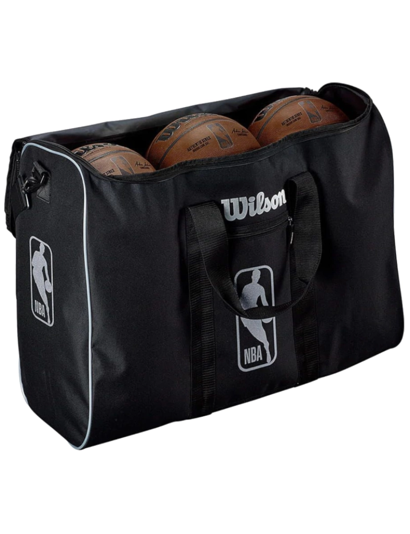 imagem de Autenticação de Wilson Nba 6 saco de bola, Saco preto2