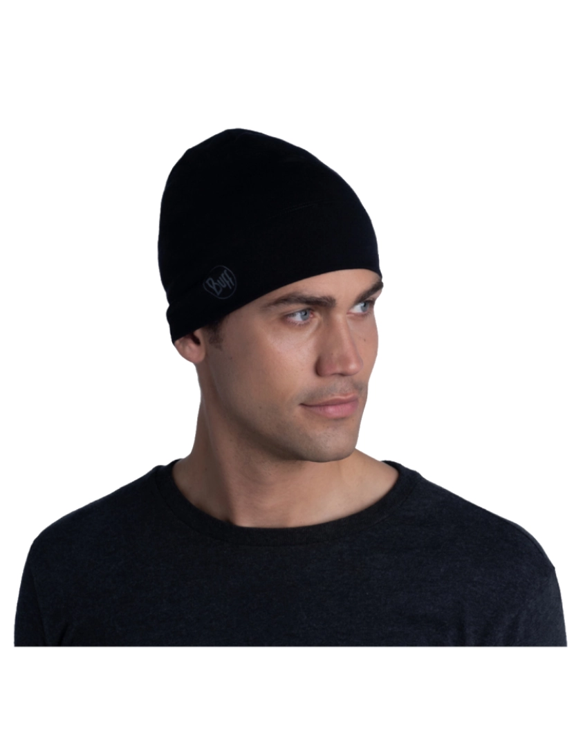 imagem de Buff Merino Médio Beanie, Black Beannie2