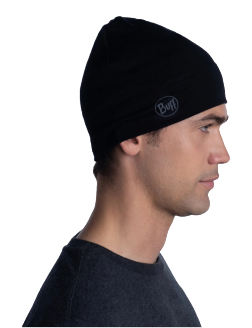 imagem de Buff Merino Médio Beanie, Black Beannie3