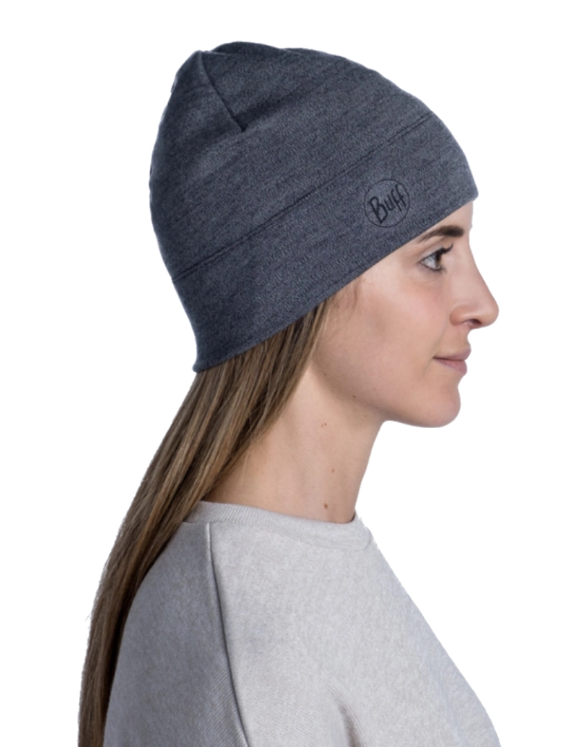 imagem de Buff Merino Midweight Hat Beanie, Grey Beannie4