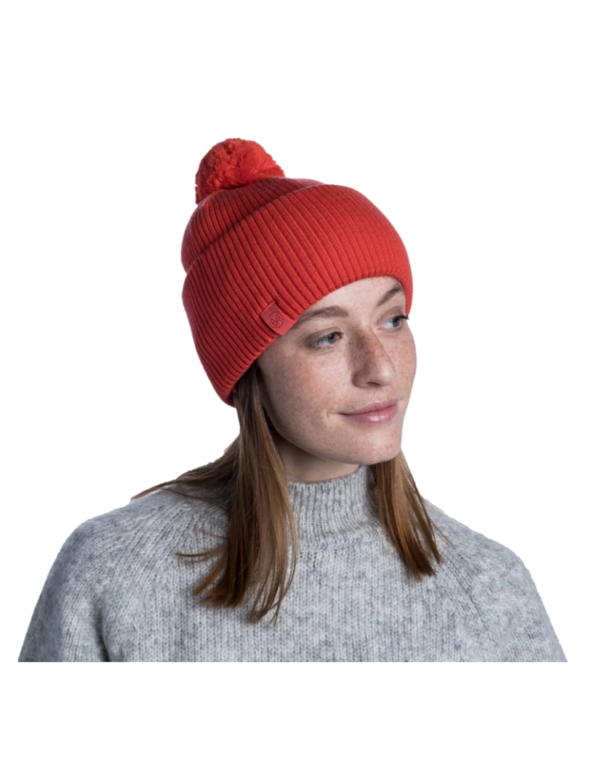 imagem de Buff Tim Merino Chapéu Beanie, Red Beannie2