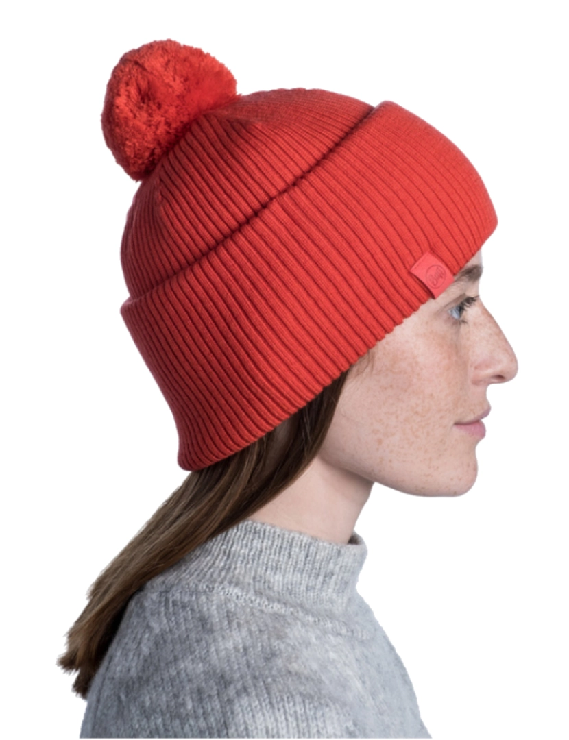 imagem de Buff Tim Merino Chapéu Beanie, Red Beannie4