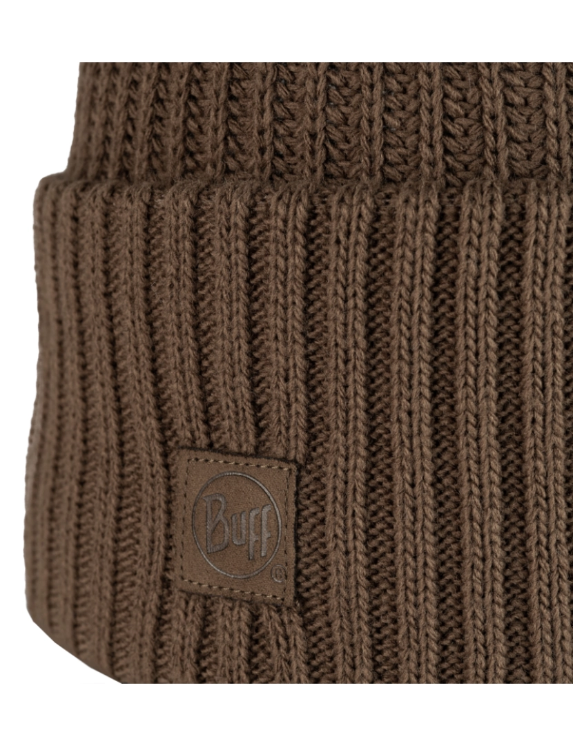 imagem de Buff Knitted Fleece Hat Beanie, Brown Beannie2