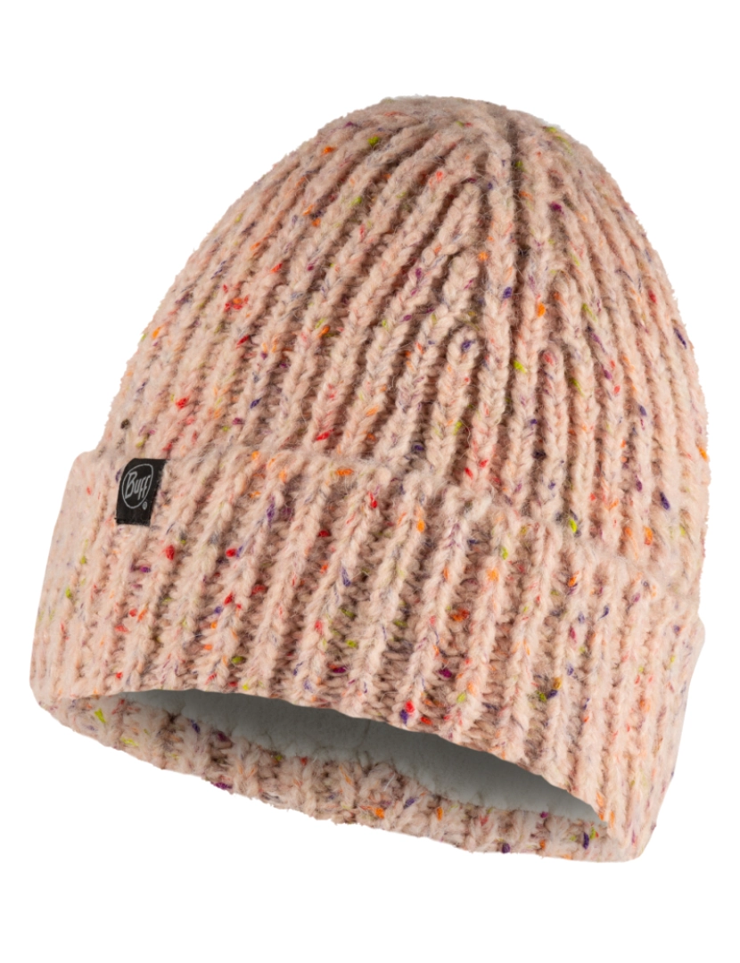 Buff - Buff Knitted Fleece Chapéu Beanie, Pink Beannie