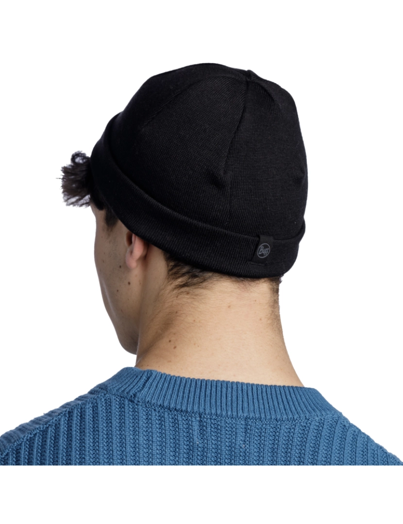 imagem de Buff chapéu de malha Beanie, Black Beannie3