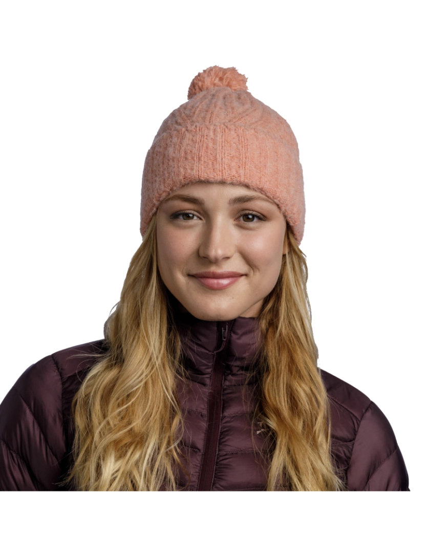 imagem de Buff Nerla tricô chapéu Beanie, Red Beannie3