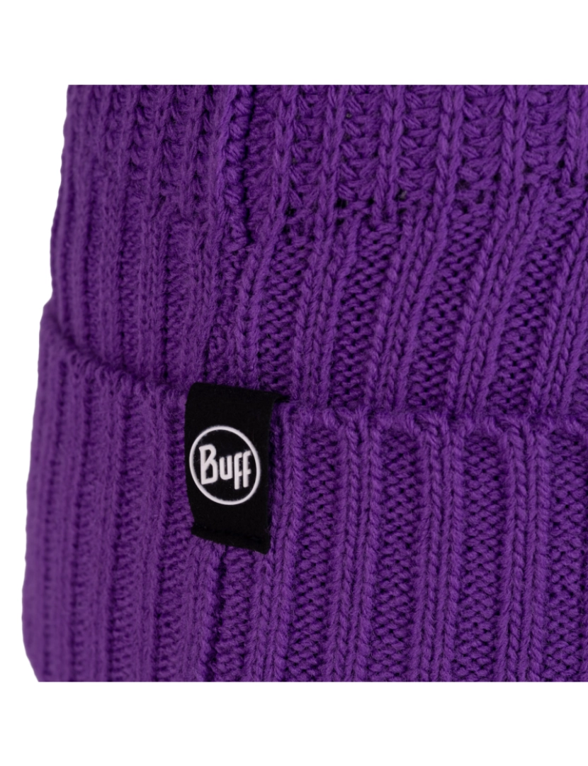 imagem de Buff Knitted Fleece Chapéu Beanie, Purple Beannie2