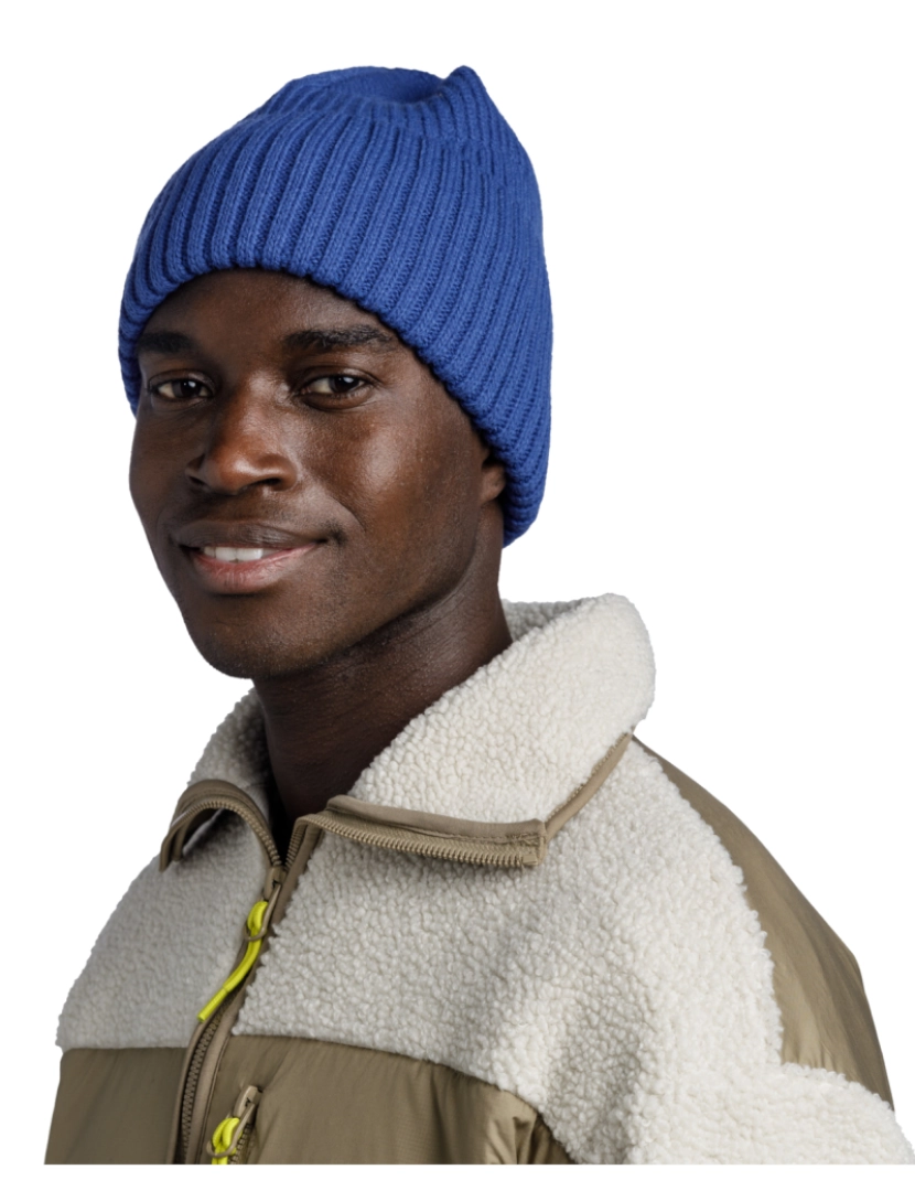 imagem de Buff chapéu de lã de malha Beanie, Blue Beannie2